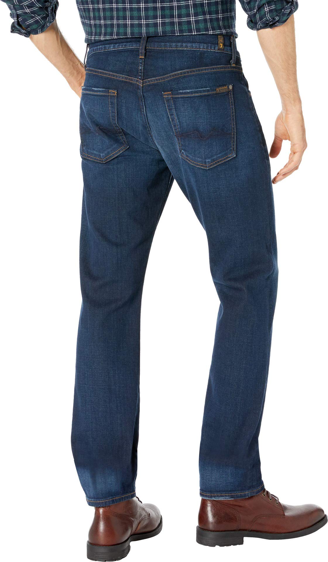 7 For All Mankind Men's Standard Tapered Straight Leg Jeans - Premium Denim Pants for Casual & Business Wear | Comfortable Slim Fit for Everyday Style