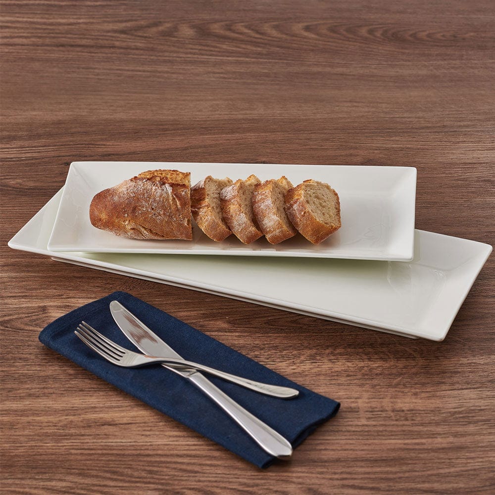 Delray Set of 2 Bamboo Bread Trays - Perfect for Serving, Baking & Storing Bread - Ideal for Restaurants, Bakeries & Home Kitchens