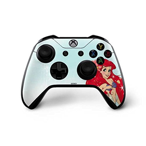 Official Disney Ariel Sparkles Gaming Skin for Xbox One X Controller - Custom Decal Sticker for Enhanced Grip & Protection - Perfect for Gamers, Collectors & Disney Fans