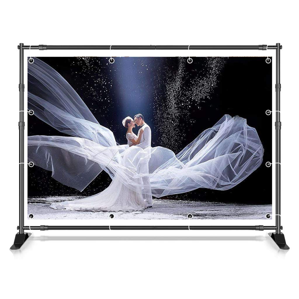 NANZU Double-Crossbar Backdrop Stand for Photo Studio - Perfect for Green Screen & Video Shooting
