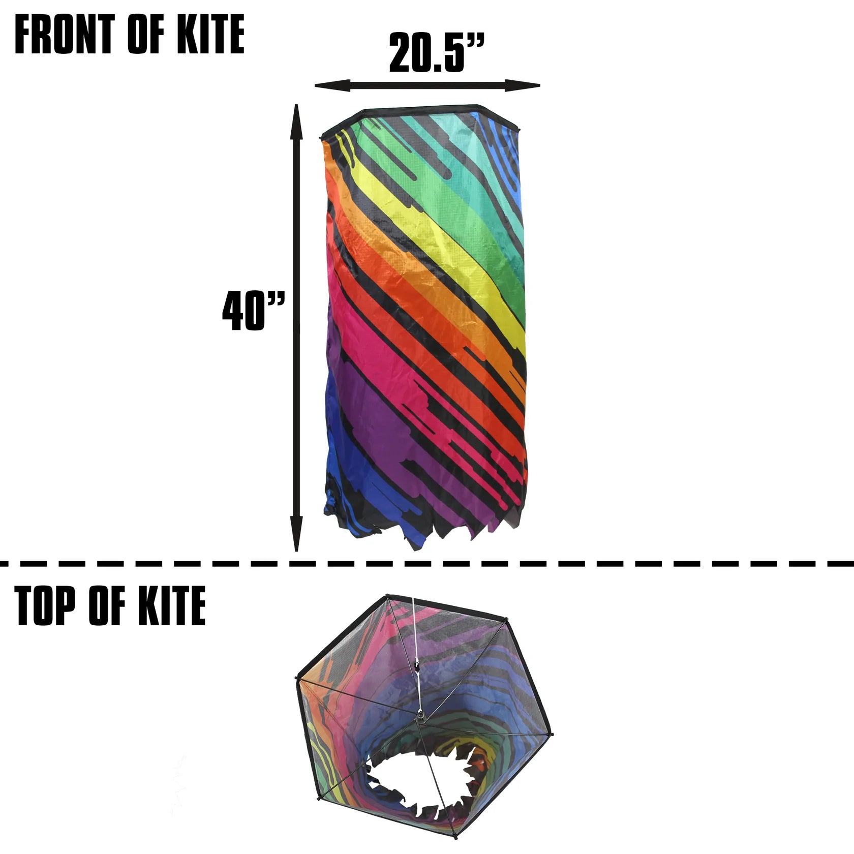 3D Spin Tube Kite - Colorful Outdoor Flying Toy for Kids & Adults - Perfect for Beach, Park, and Backyard Fun
