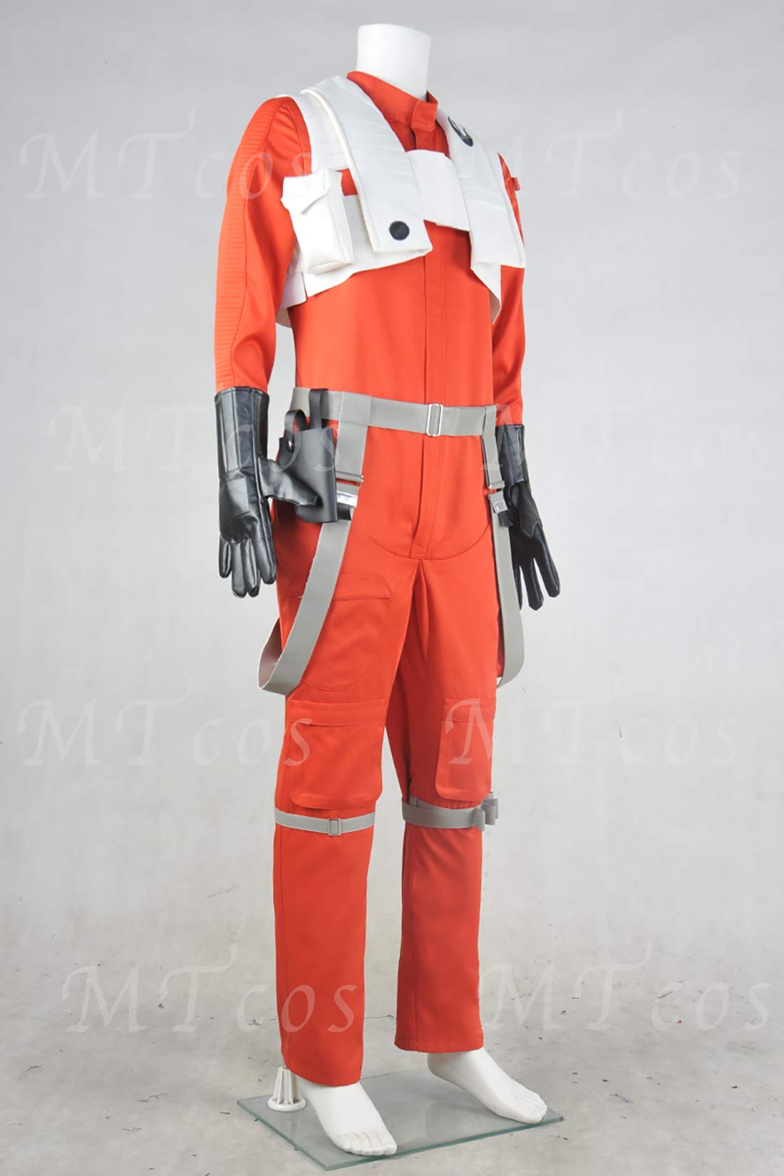 Poe Dameron Deluxe Orange Jumpsuit Costume - The Force Awakens Star Wars Cosplay Outfit for Halloween, Comic Con & Movie Parties