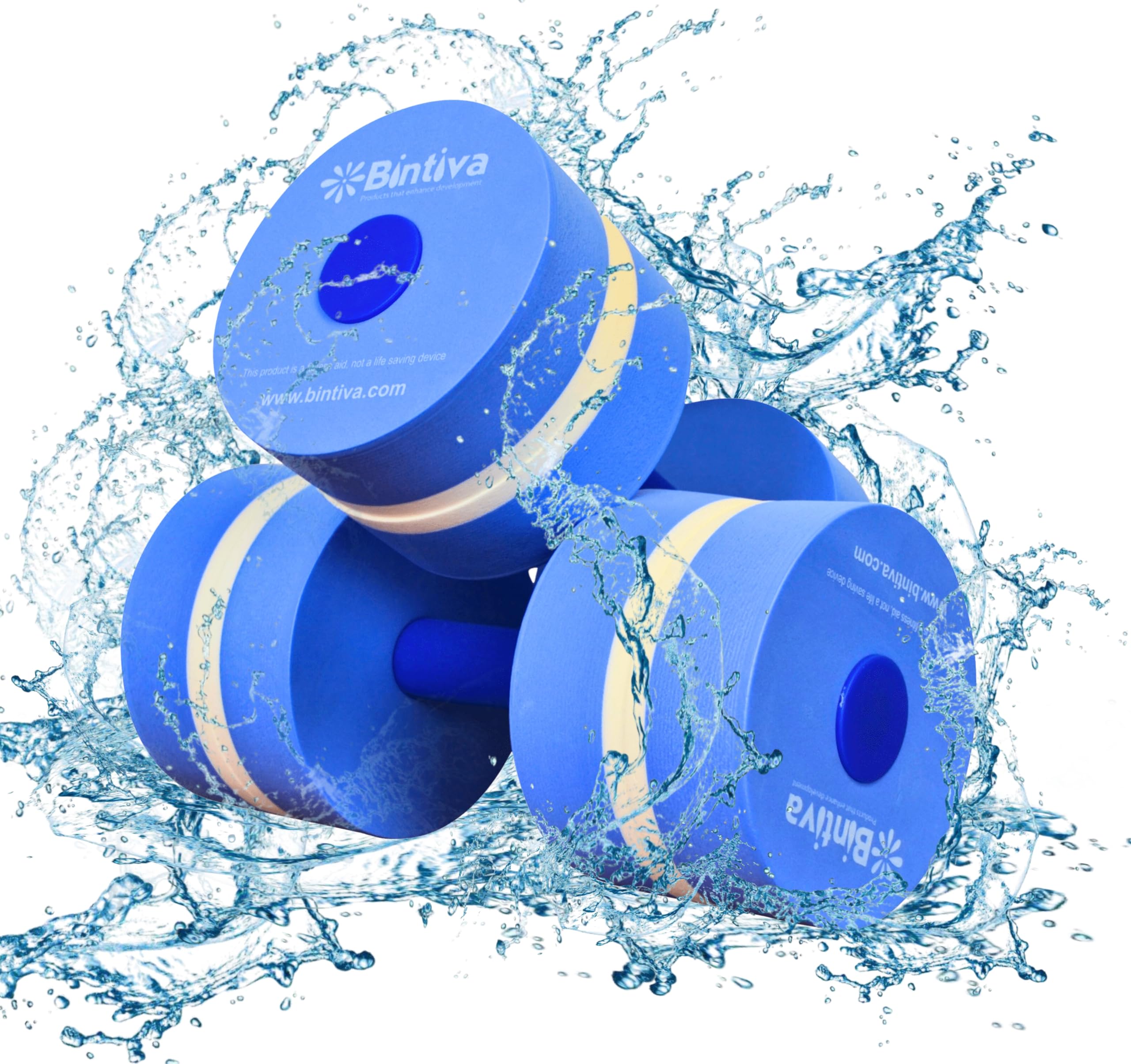 Aqua Dumbbells for Water Aerobics - Lightweight Pool Exercise Weights for Swimming & Aqua Fitness - Perfect for Water Workouts, Hydrotherapy & Senior Pool Exercises
