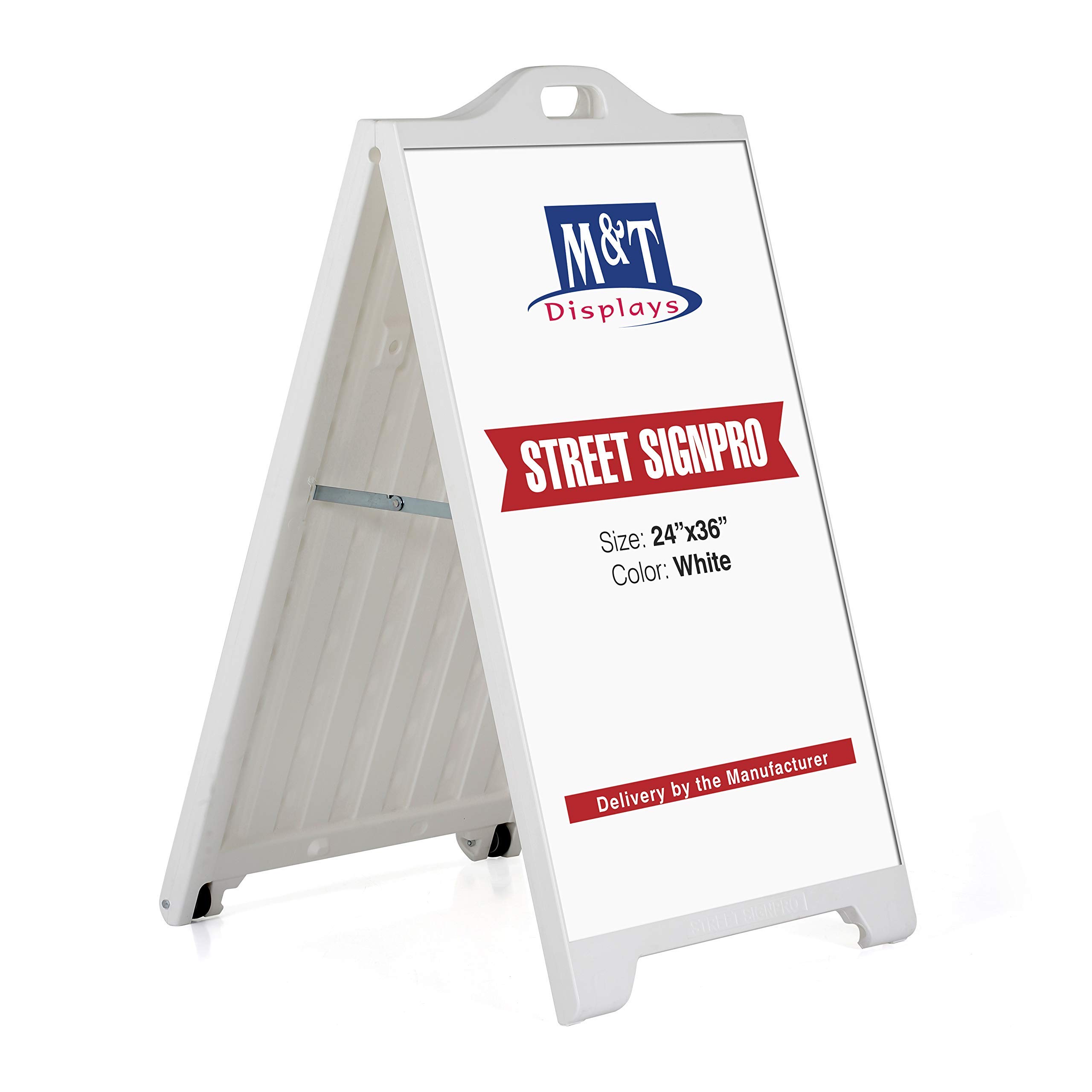 24x36 Inch Weatherproof A-Frame Sandwich Board Sign - Double Sided Portable Sidewalk Sign Holder for Restaurants, Cafes & Retail Stores | Durable Outdoor Advertising Display for Promotions, Events & Daily Specials