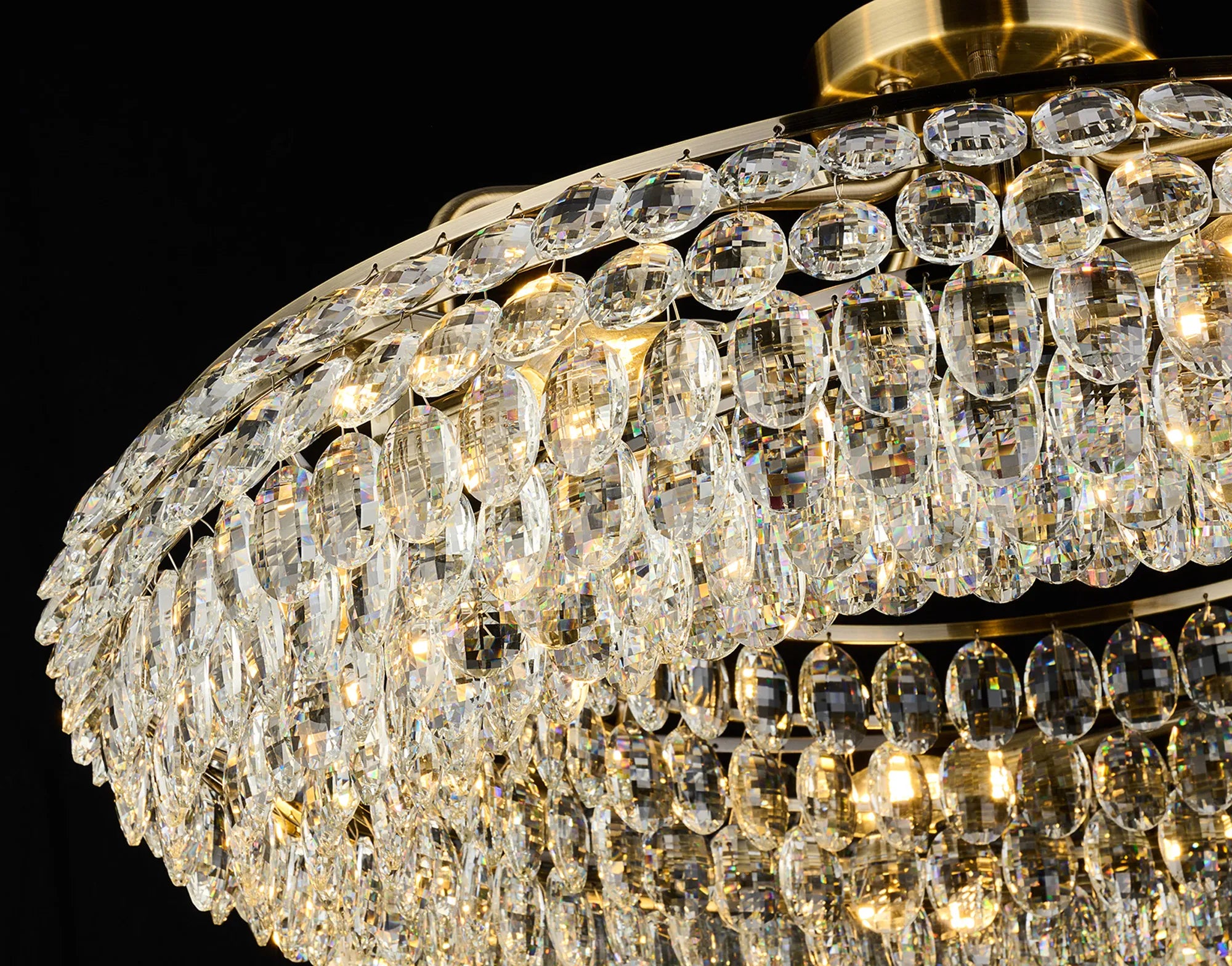 Consten Semi Flush Ring Ceiling Light Fixture with E14 Socket - Perfect for Bedroom, Hallway & Small Space Lighting
