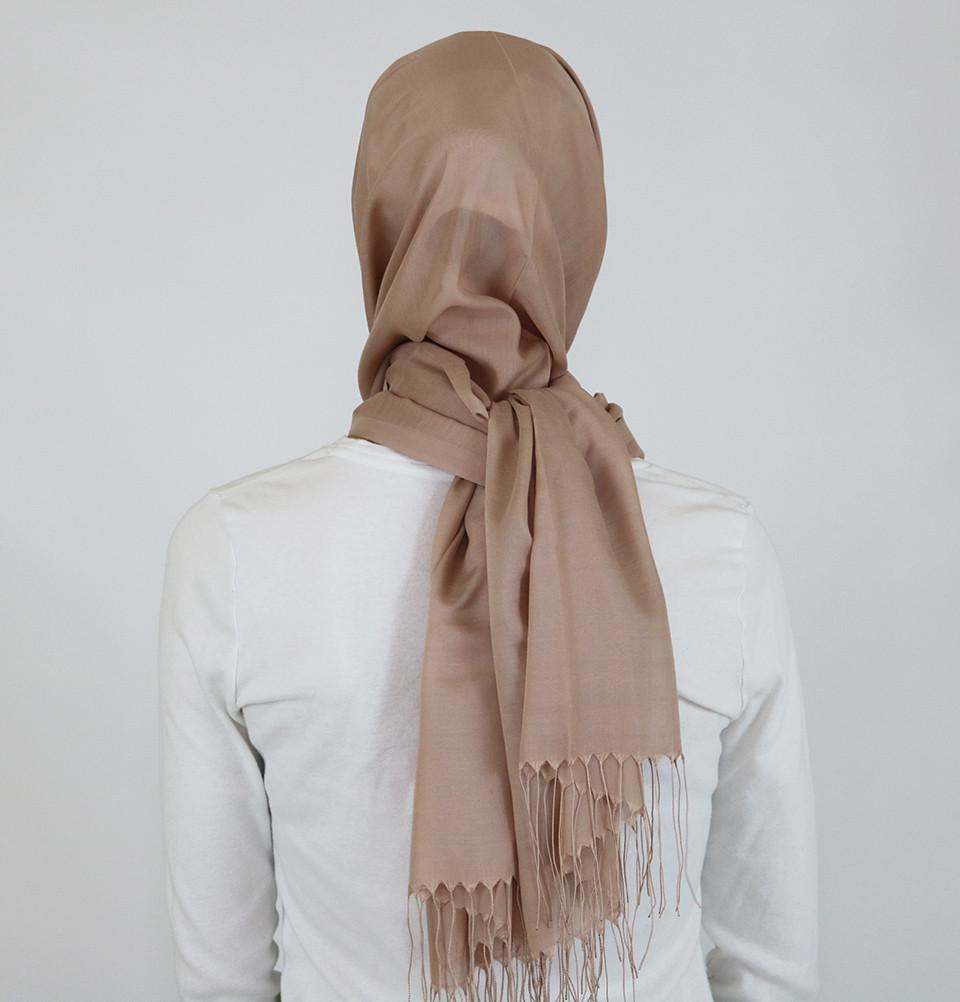 Aker Ince Premium Hijab Shawl #330 Mocha - Soft Muslim Headscarf for Women, Modest Fashion Accessory for Daily Wear, Prayer, and Special Occasions