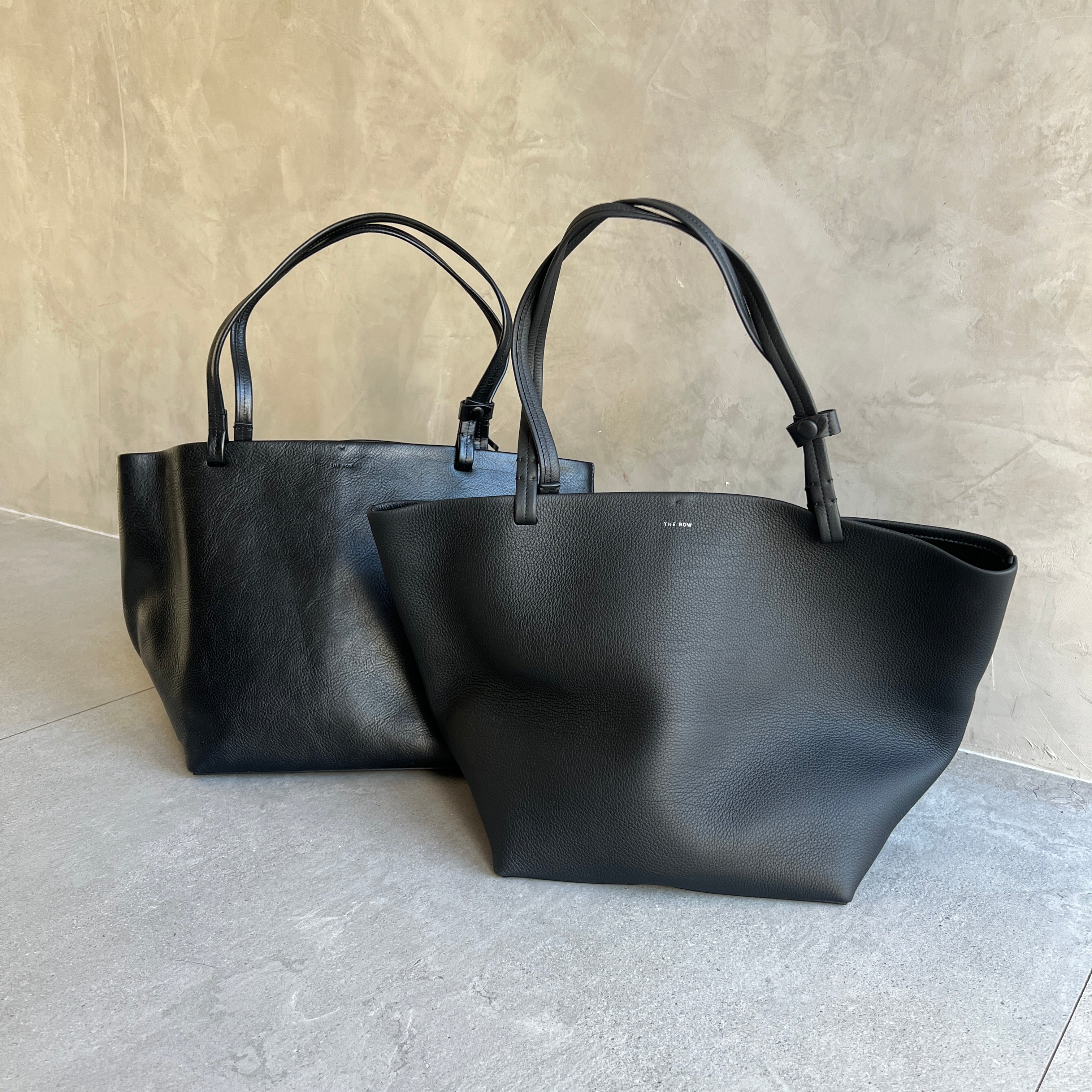 Premium Grain Leather Park Tote Bag - Black | Stylish & Durable Women's Handbag for Work, Travel & Everyday Use