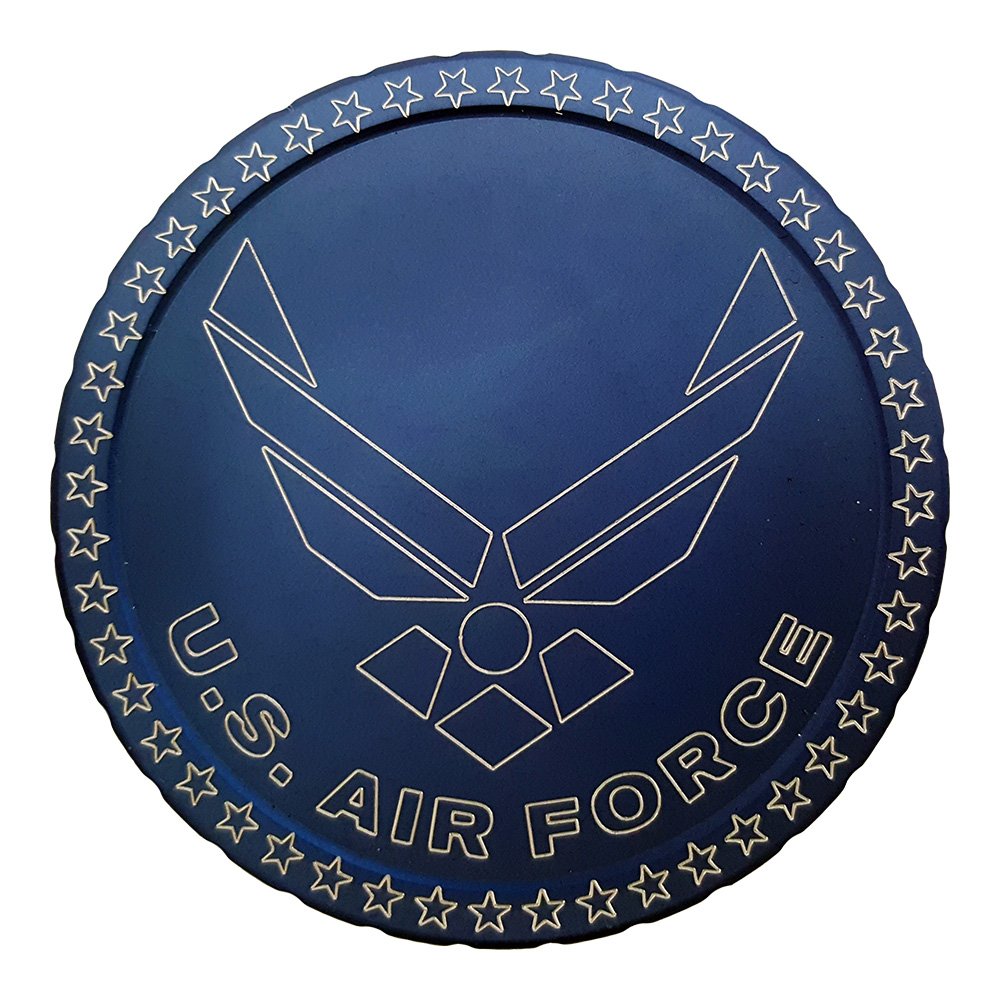 Custom Engraved US Air Force Snuff Lid - Personalized Military Gift for Veterans & Collectors - Perfect for Display, Gifting & Memorabilia