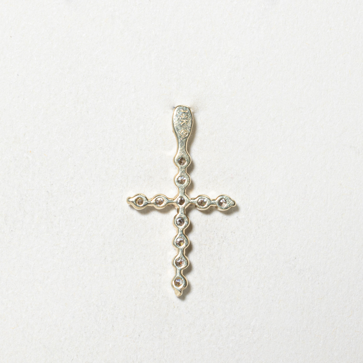 0.22ctw Diamond Cross Pendant Necklace - 14K White Gold Religious Jewelry for Women - Perfect for Baptism, First Communion & Gift Giving