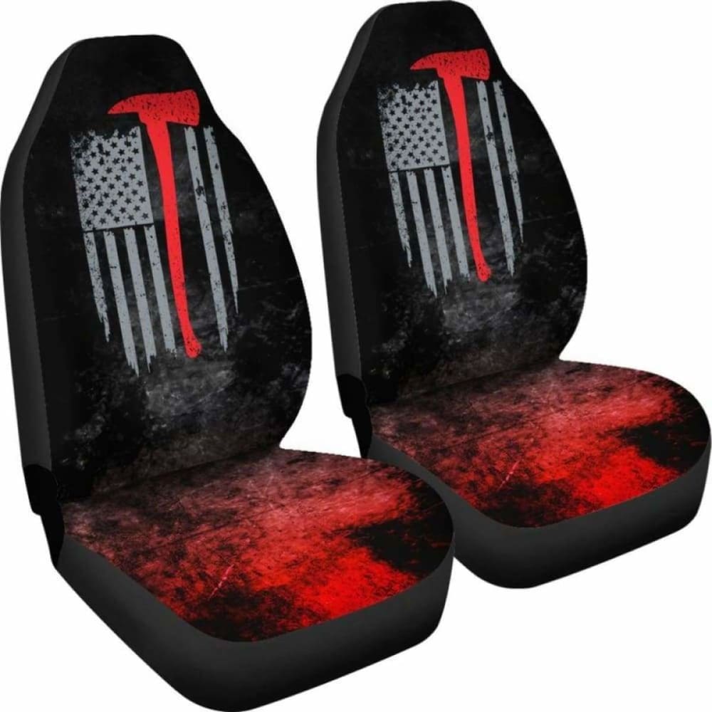 American Firefighter Car Seat Covers - Durable & Stylish Firefighter-Themed Seat Protection (Model 101211) | Perfect for First Responders, Fire Trucks & Patriotic Vehicle Accessories