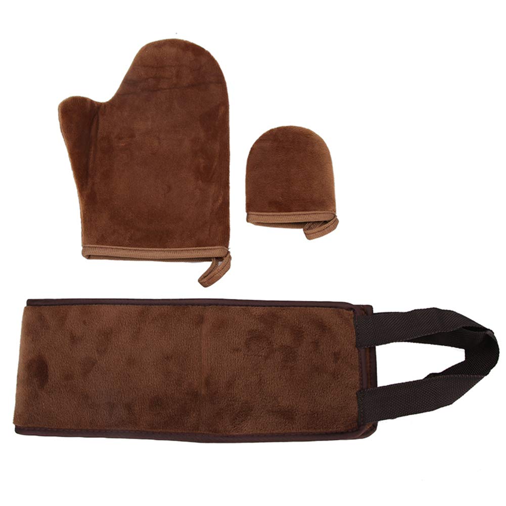 Self Tanning Mitt Applicator - Soft Reusable Back Tanning Glove for Cream, Lotion & Mousse | Exfoliator & Oil Application Mitt | Perfect for At-Home Spray Tan & Body Bronzing