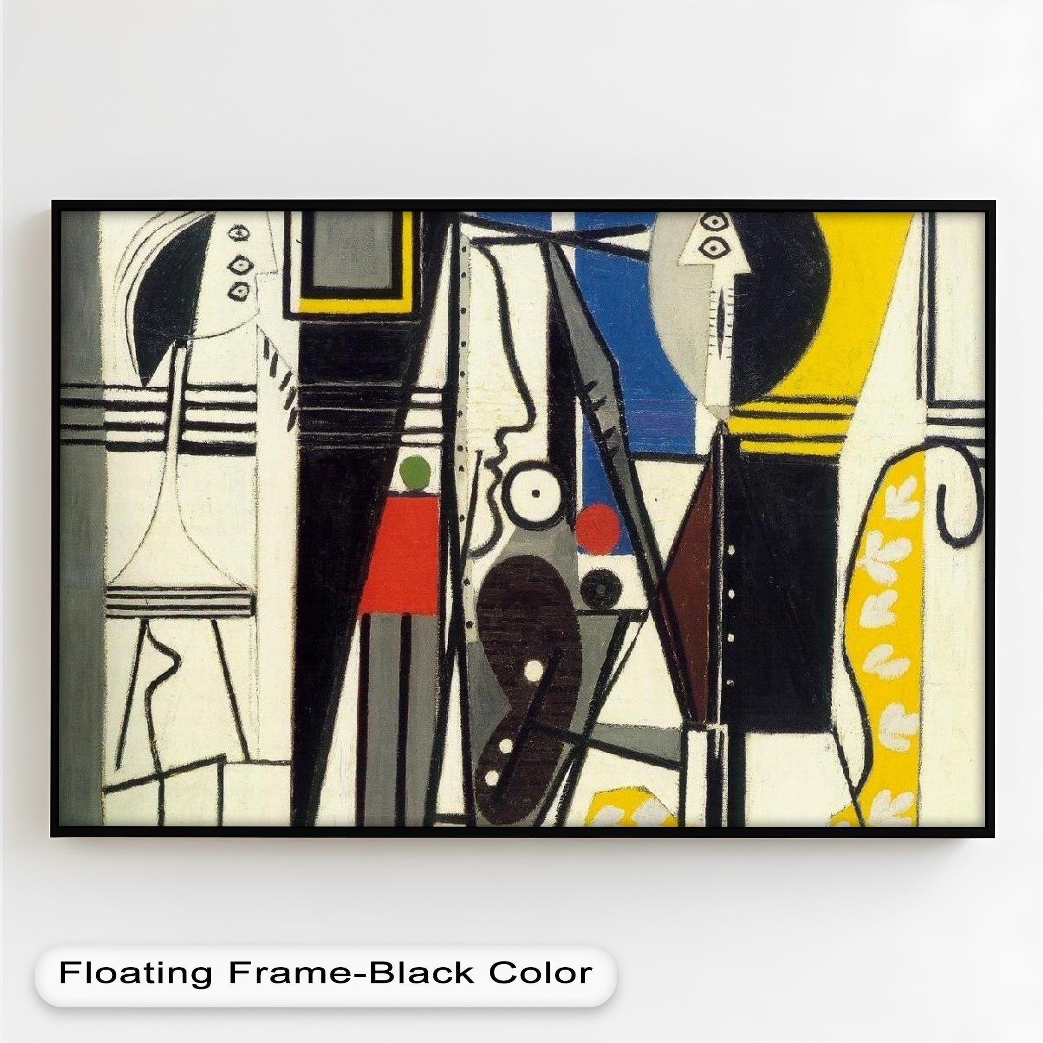 Le Corbusier Abstract Geometric Oil Painting - Modern Art Figures & Forms for Home Decor, Office Wall Art & Contemporary Interior Design