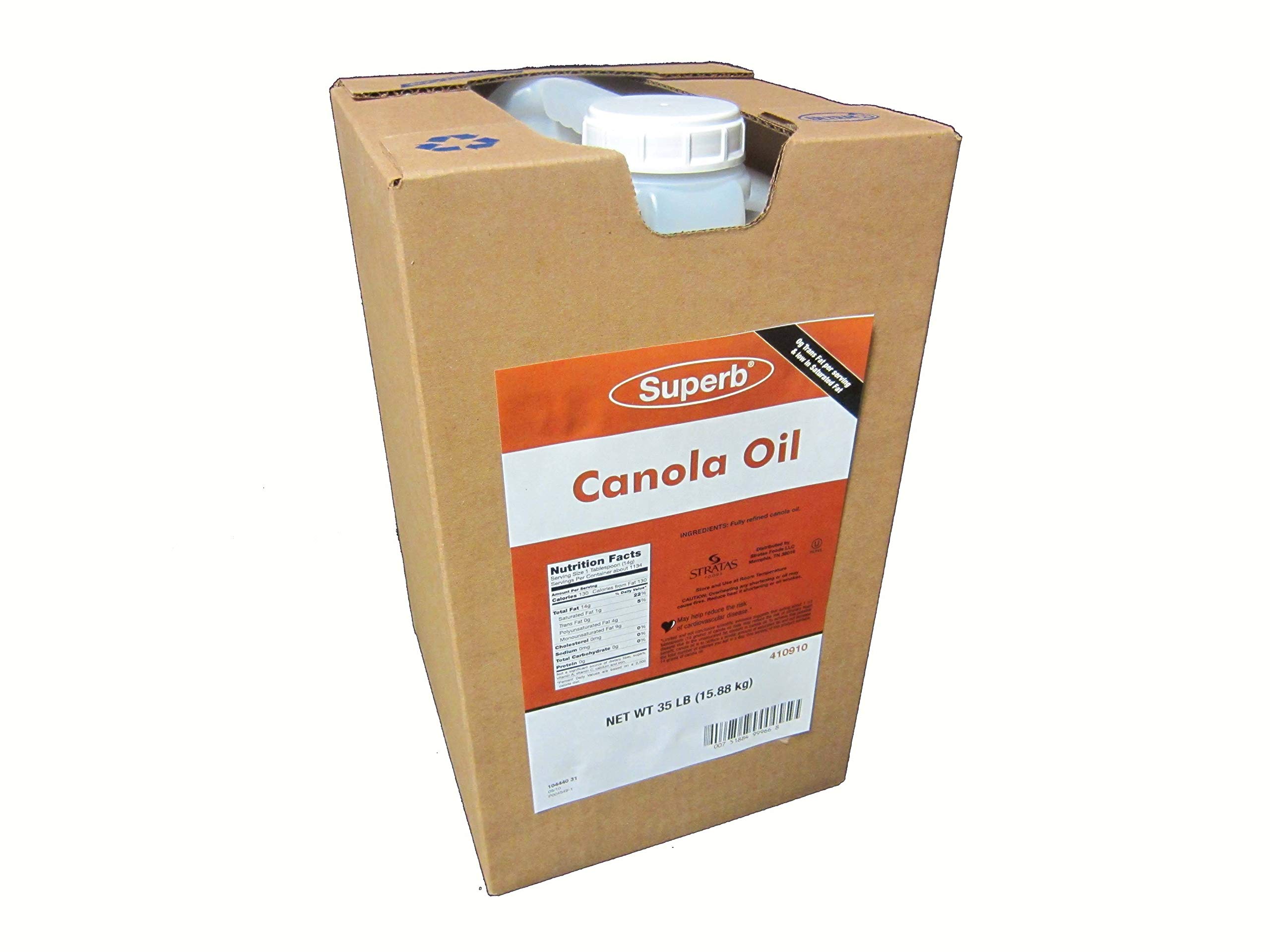 Premium Pure Canola Oil for Cooking & Baking - 35 Pound Bulk Size | Non-GMO, No Additives | Ideal for Salads, Frying & Healthy Meal Prep