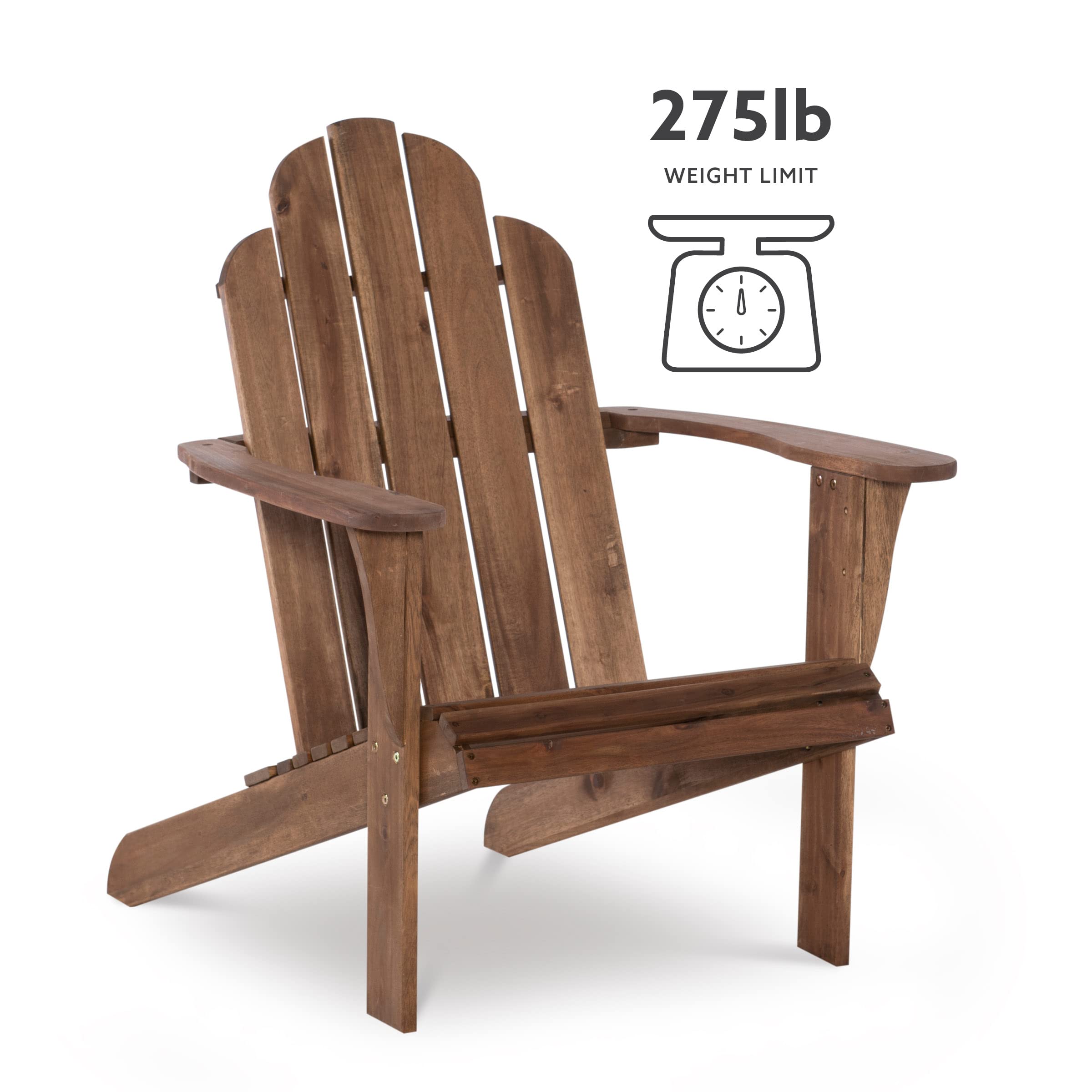 Linon Home Decor Teak Wood Stock Chair - 30.4