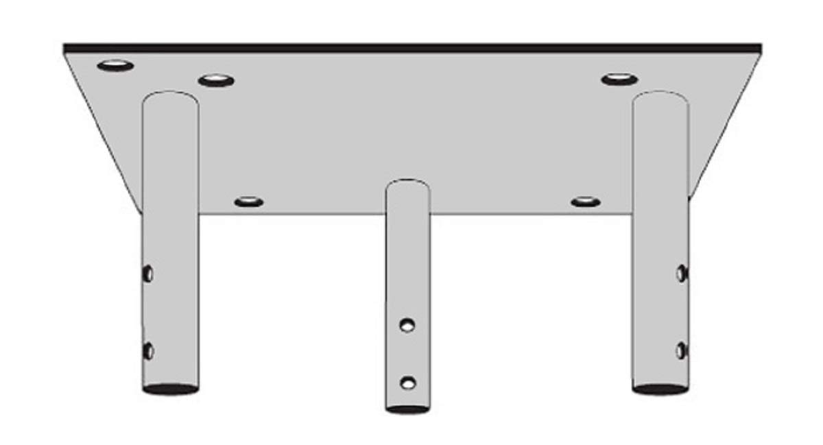 ROHN APL25G Top Plate for Beacon or Lightning Rod on 25G Tower - Durable Mounting Bracket for Communication Towers & Weather Stations
