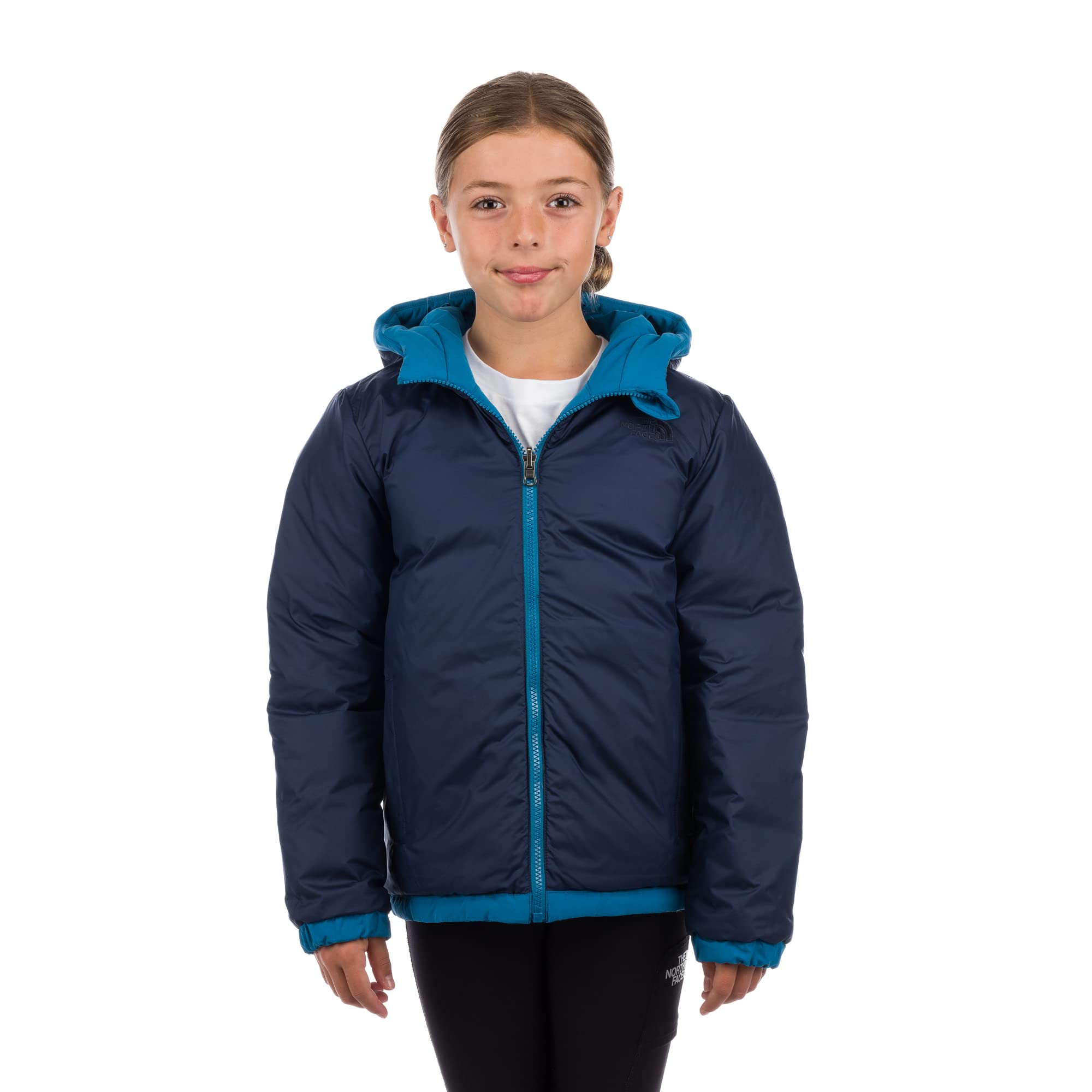 THE NORTH FACE Boys' Reversible Down Jacket - Waterproof Winter Coat for Kids | Banff Blue/Summit Navy | XS (6 Little Kid) | Outdoor Activities, Skiing, Snow Play & Cold Weather Protection