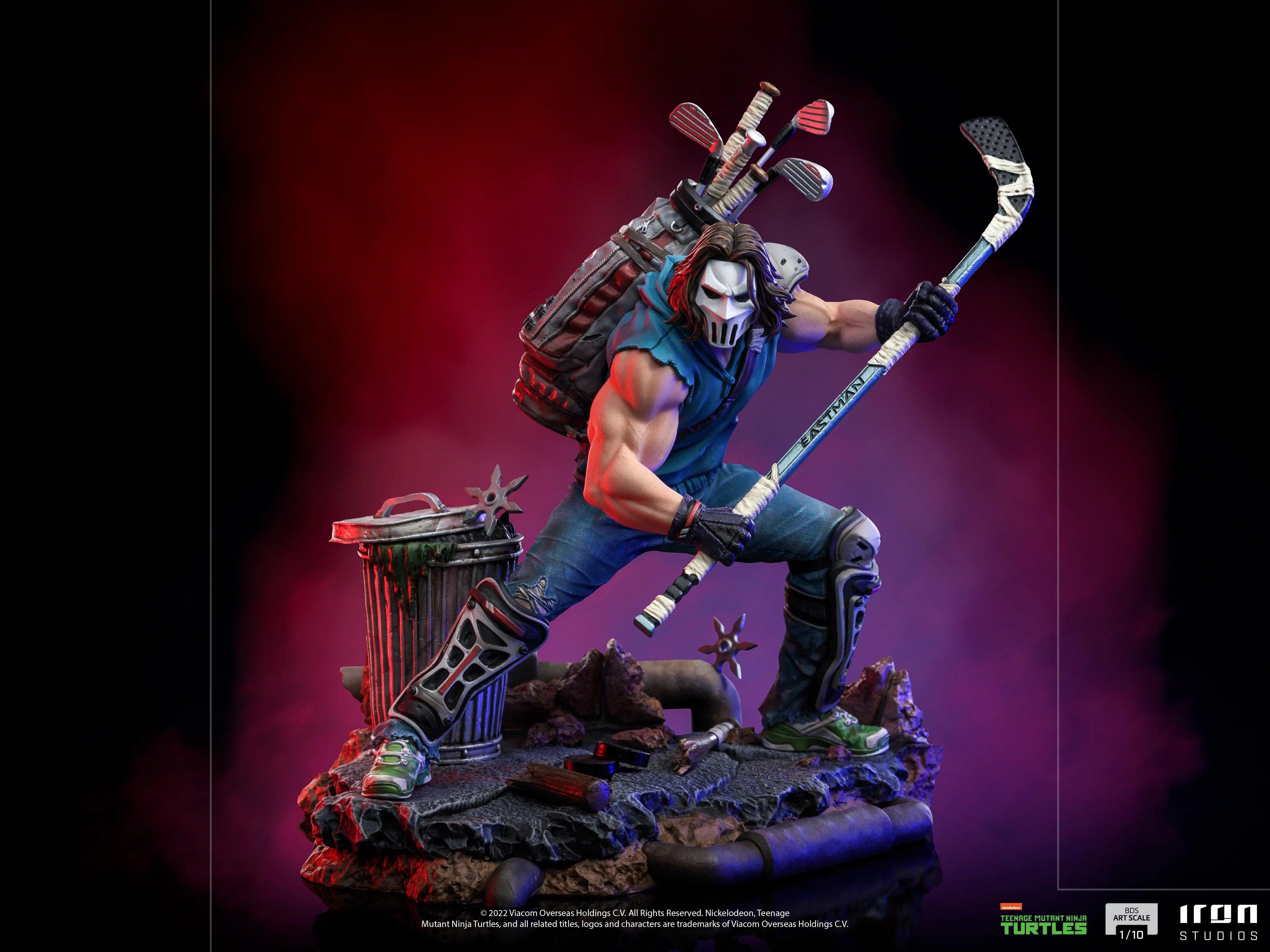 Iron Studios Teenage Mutant Ninja Turtles Casey Jones BDS Art Scale 1/10 Statue - Collectible Action Figure for TMNT Fans, Home Decor & Gift for Comic Book Lovers
