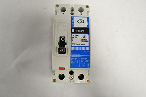 Eaton Cutler-Hammer HFD2070 65kA Circuit Breaker - 3 Pole, 480V AC, Series C - Ideal for Commercial Electrical Panels & Industrial Power Distribution