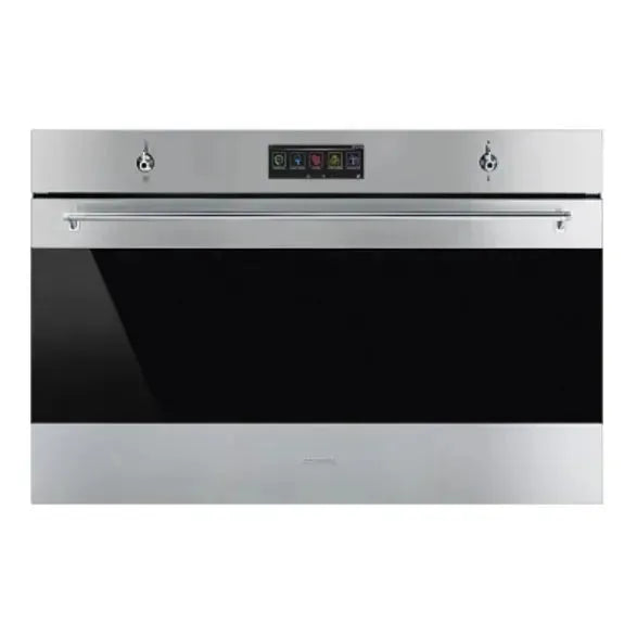 Smeg 90cm Classic Thermoseal Built-In Oven - Stainless Steel Professional Range for Home Kitchen Baking & Roasting