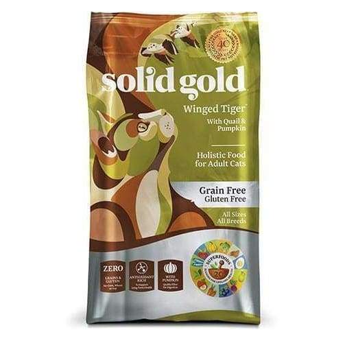 Solid Gold Winged Tiger Dry Cat Food - Premium Grain-Free Nutrition for Adult Cats - Perfect for Indoor & Outdoor Cats - Supports Healthy Skin & Coat