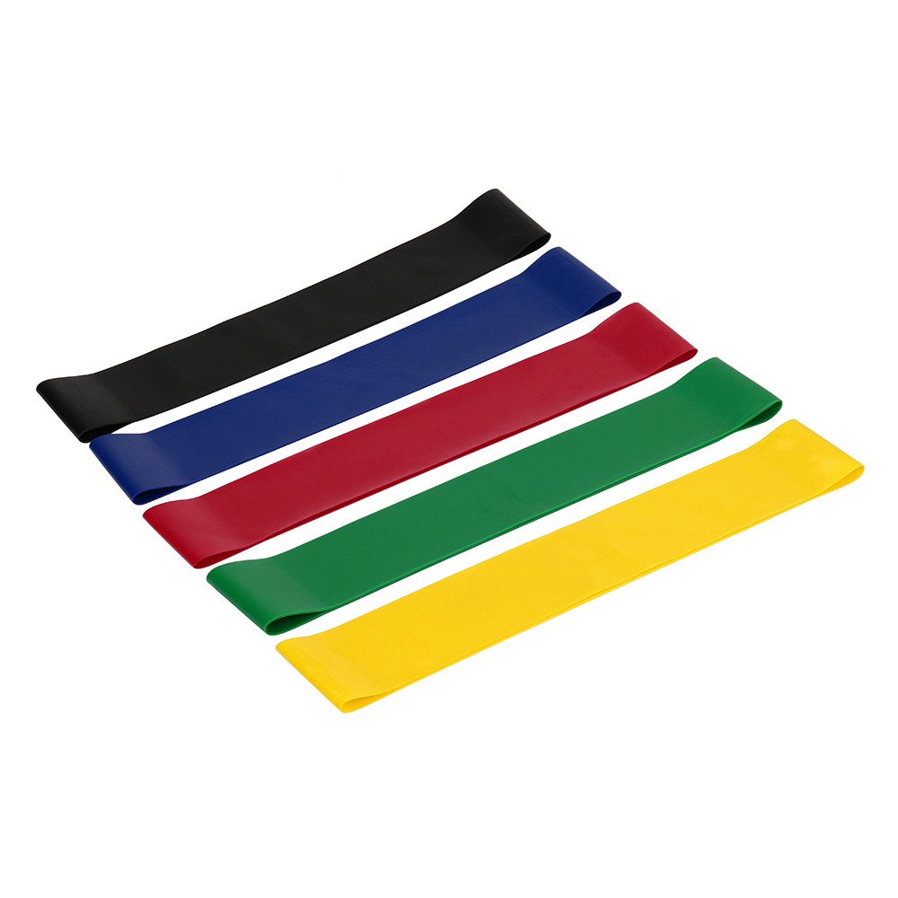 Premium 5-Pack Resistance Bands Set - Natural Latex Fitness Bands with Sports Belt for Home Gym, Strength Training, Yoga & Leg/Hip Workouts - Elastic Exercise Bands for Men & Women (Ideal for Home Workouts, Travel Fitness & Physical Therapy)
