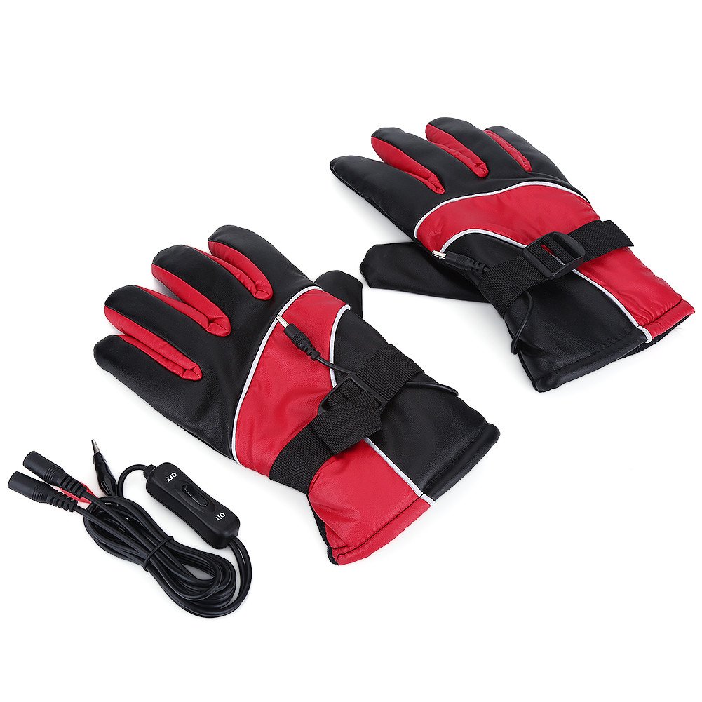 12V Heated Motorcycle Gloves for Men & Women - Winter Warm Ski Racing & Outdoor Hunting Gear