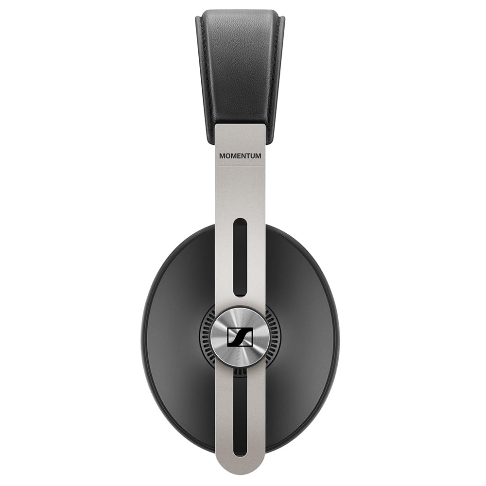 SENNHEISER Momentum 3 Wireless Bluetooth Headphones with Active Noise Cancelling, Alexa Built-in, Auto On/Off & Smart Pause - Premium Over-Ear Headset with Smart Control App (Black) - Perfect for Travel, Work & Music Lovers
