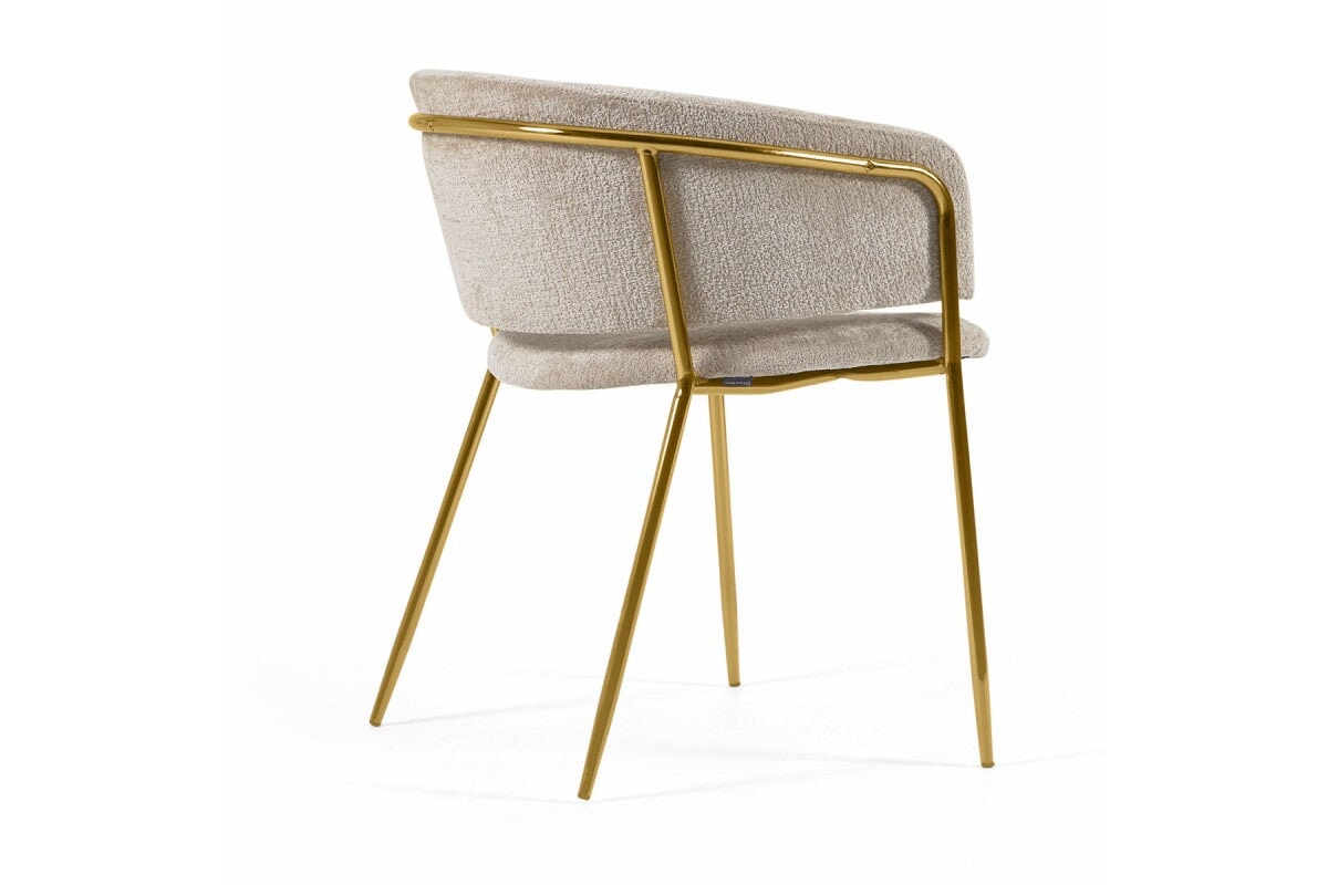 Como Karlo Armchair - Modern Accent Chair for Living Room, Bedroom & Office - Stylish Upholstered Lounge Chair with Wooden Legs - Perfect for Relaxing, Reading & Decorating Your Home