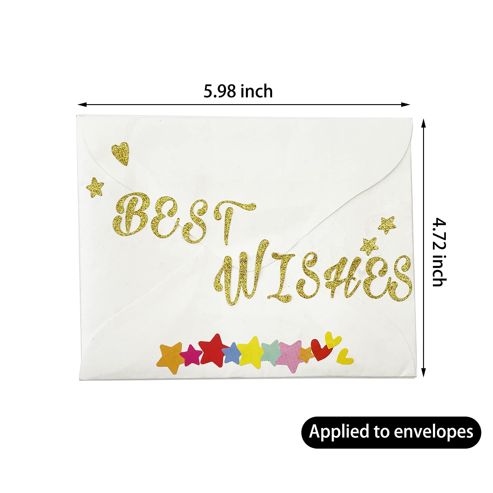 540pcs Gold Glitter Cursive Alphabet & Number Stickers - Self-Adhesive Script Letter Stickers for Scrapbooking, Graduation Cap Decoration, DIY Crafts, Journals, Planners & Home Decor