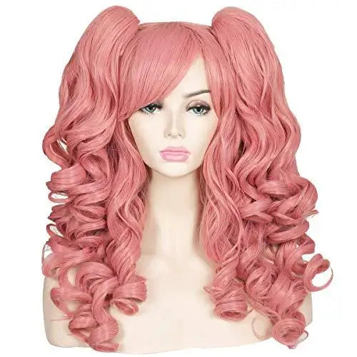 Stylish Anime Cosplay Wig with Cute Ponytails - Perfect for Halloween, Cosplay Events & Themed Parties