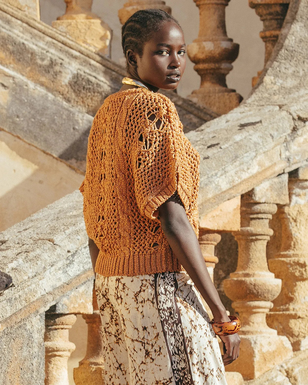 Capria Sweater in Ocre - Women's Soft Knit Pullover for Fall & Winter | Perfect for Casual Outfits, Office Wear & Cozy Evenings