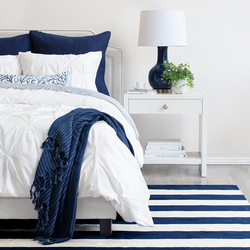 White Valencia Pintuck Euro Sham - Elegant Decorative Pillow Cover for Bedroom & Living Room - Perfect for Home Decor, Guest Rooms, and Luxury Bedding