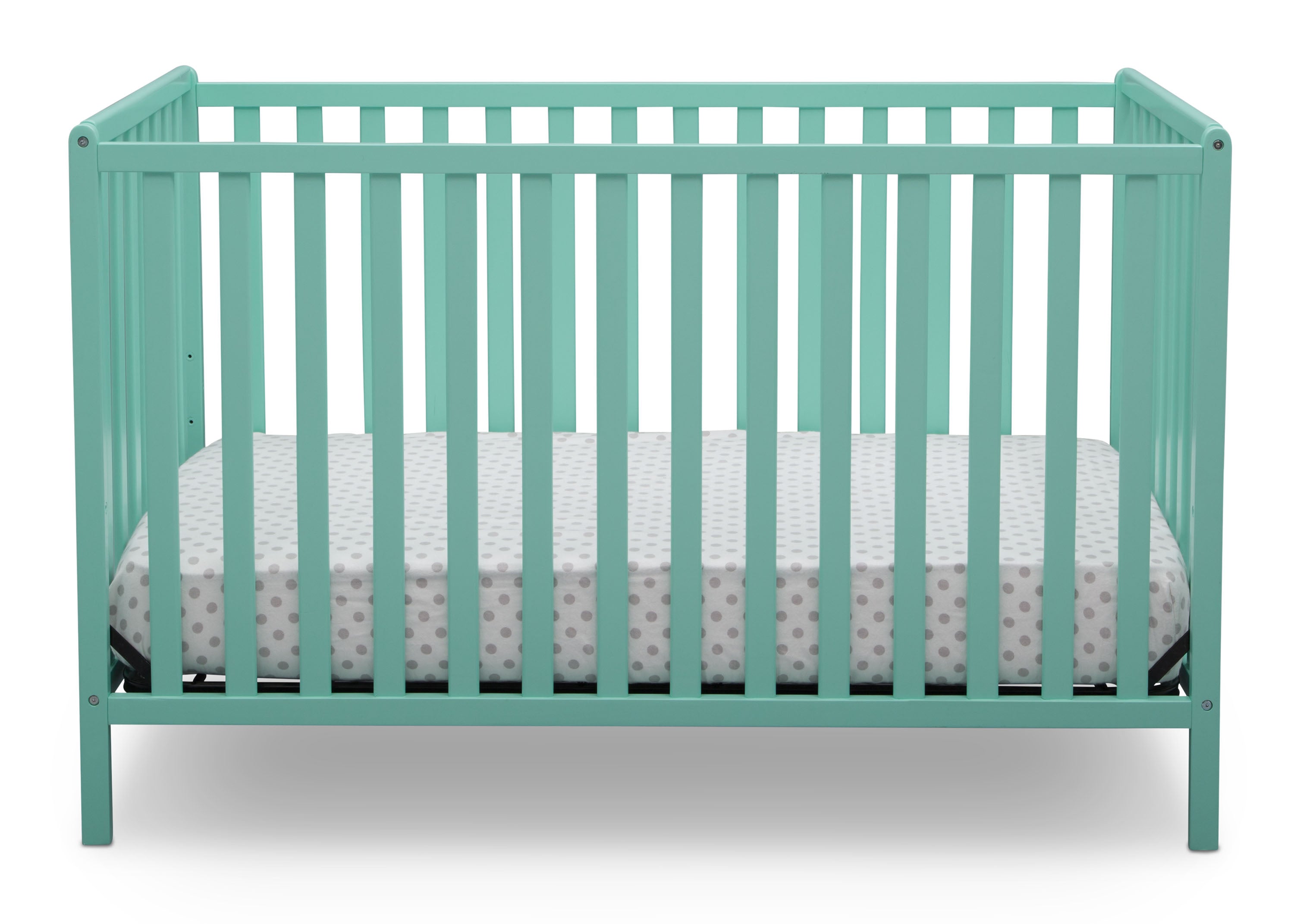 Heartland 4-in-1 Convertible Baby Crib - White Wooden Nursery Bed with Toddler Rail, Daybed & Full Size Conversion - Perfect for Newborn to Teen Bedroom