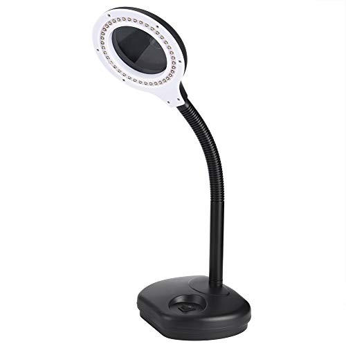 LED Magnifying Desk Lamp with Flexible Arm - Perfect for Reading & Office Work (110V)