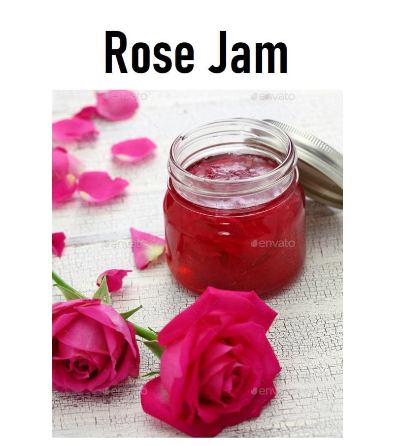 Premium Organic Rose Jam | 380g Jar | Authentic Turkish Delight | Perfect for Breakfast, Desserts & Gift Giving