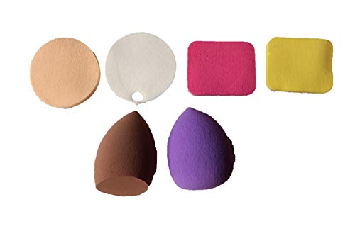 INFINITY ART PARTNER 6-Pack Makeup Sponges - Premium Beauty Blender for Foundation, Powder & Smooth Application | Soft & Blendable Cosmetic Sponge Set | Perfect for Daily Makeup, Contouring & Professional Use