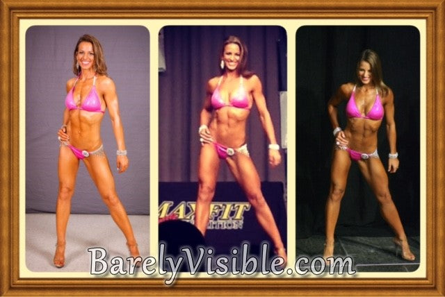 CS901 Rhinestone Bikini Competition Suit - NPC Contest Swimsuit with Chandelier Sides | Perfect for Bodybuilding, Fitness Pageants & Stage Performances