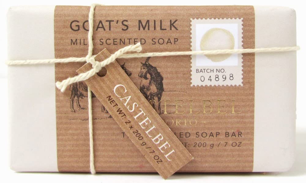 Organic Goat's Milk Scented Bath Soap Gift Set - 2 Pack (7 oz Each) | Moisturizing & Luxurious Handmade Soap for Dry Skin | Perfect for Spa Day, Self-Care & Holiday Gifts