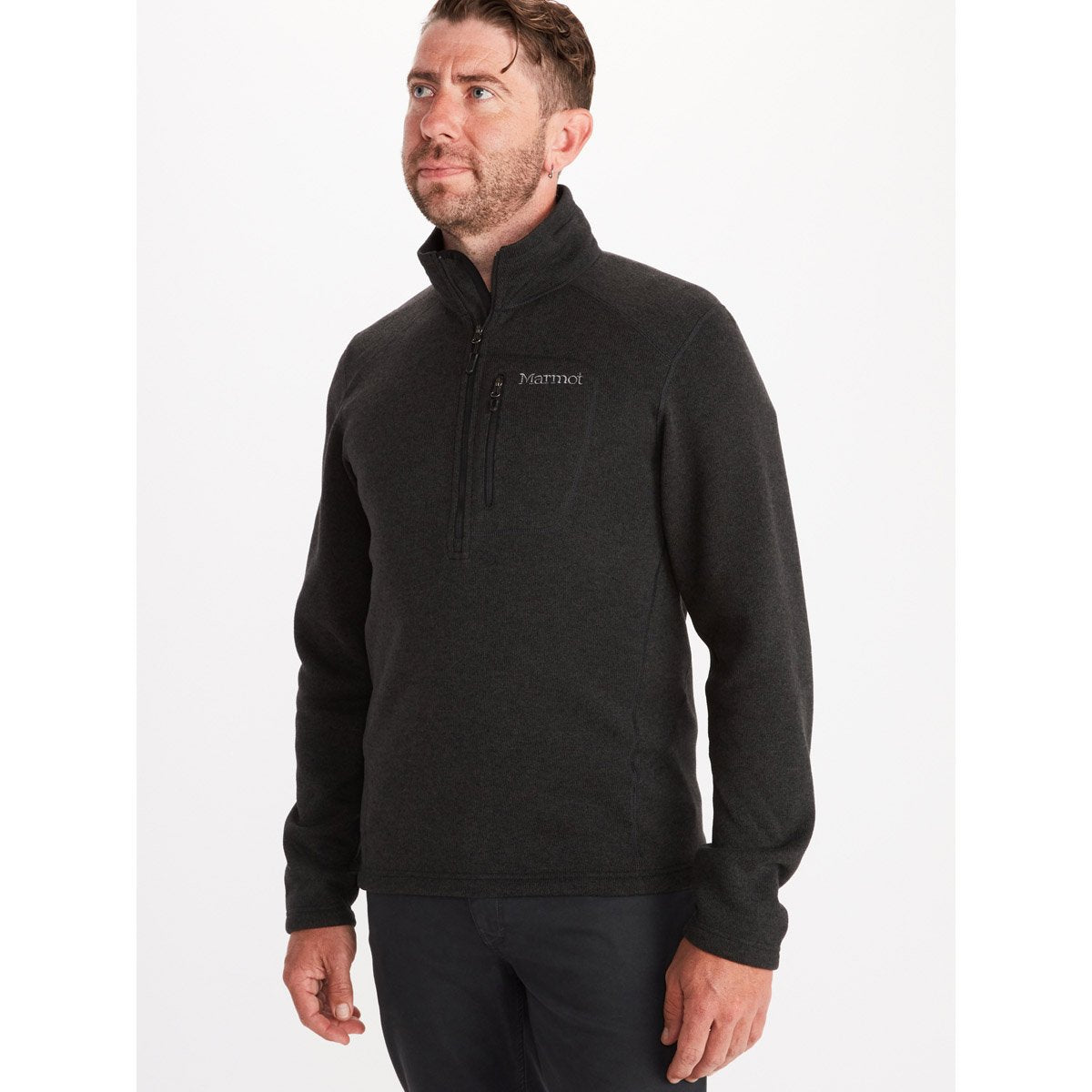 Men's Drop Line 1/2 Zip Pullover Sweatshirt - Lightweight Fleece Hoodie for Casual Wear & Outdoor Activities