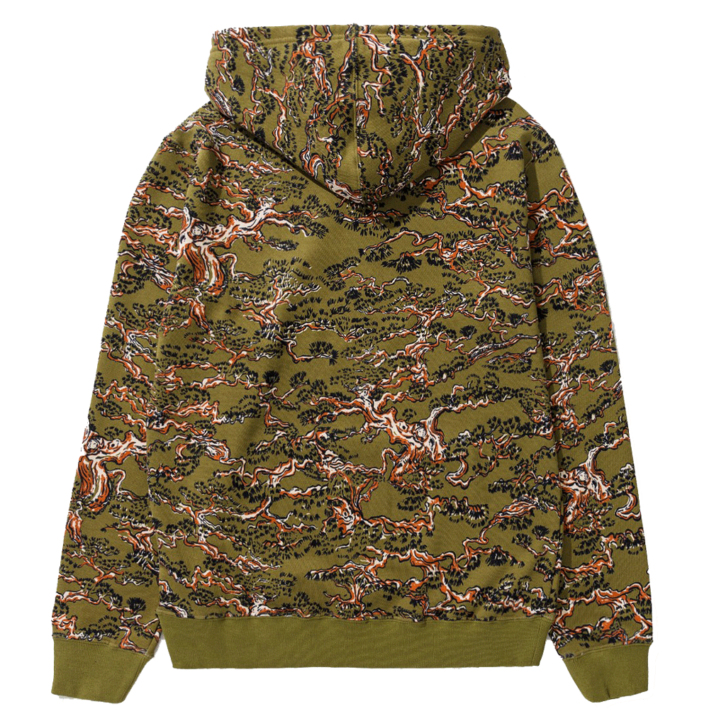 Camo Arch Hoodie - Olive Drab Military Style Pullover for Men & Women | Outdoor Hiking, Hunting & Streetwear Fashion