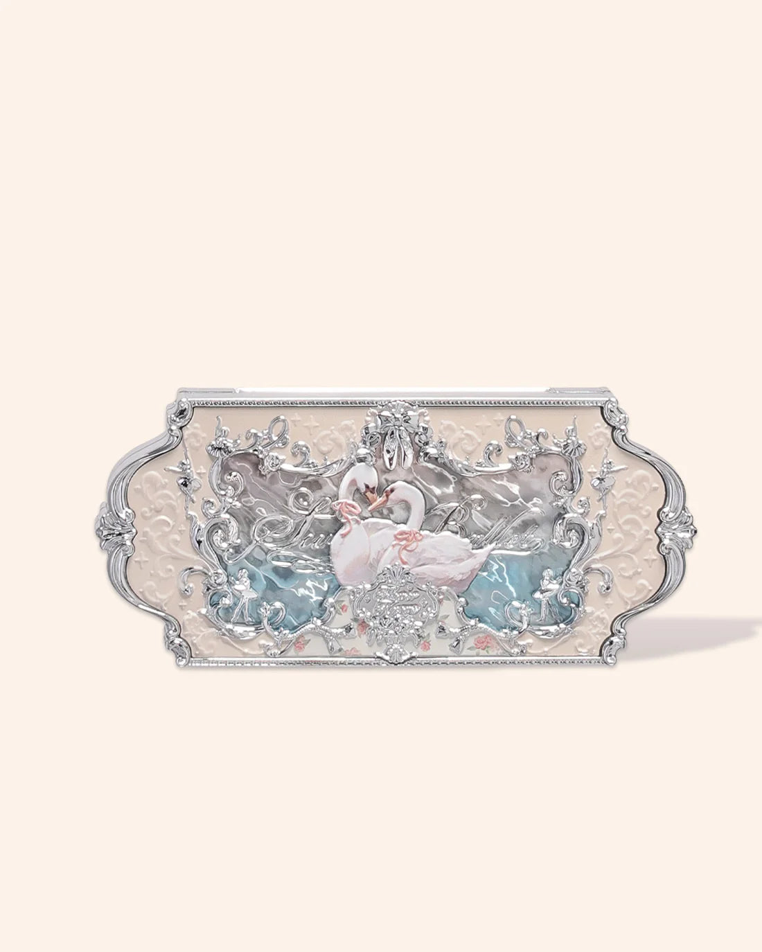 Swan Ballet Six-Color Eyeshadow Palette - Floral & Romantic Makeup Palette by Flower Knows | Perfect for Everyday Wear, Party & Special Occasions