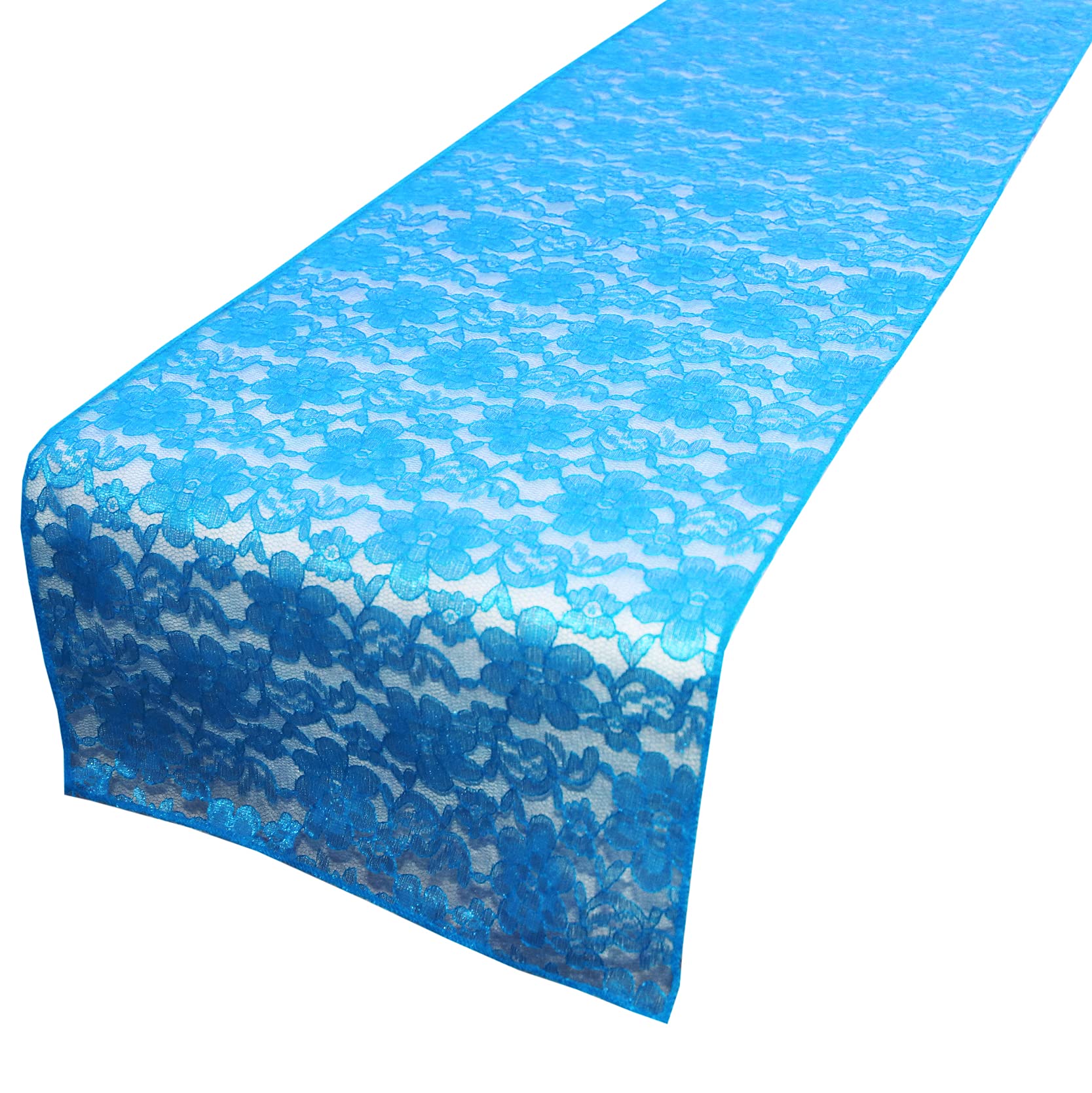 Elegant Floral Lace Table Runner - 12