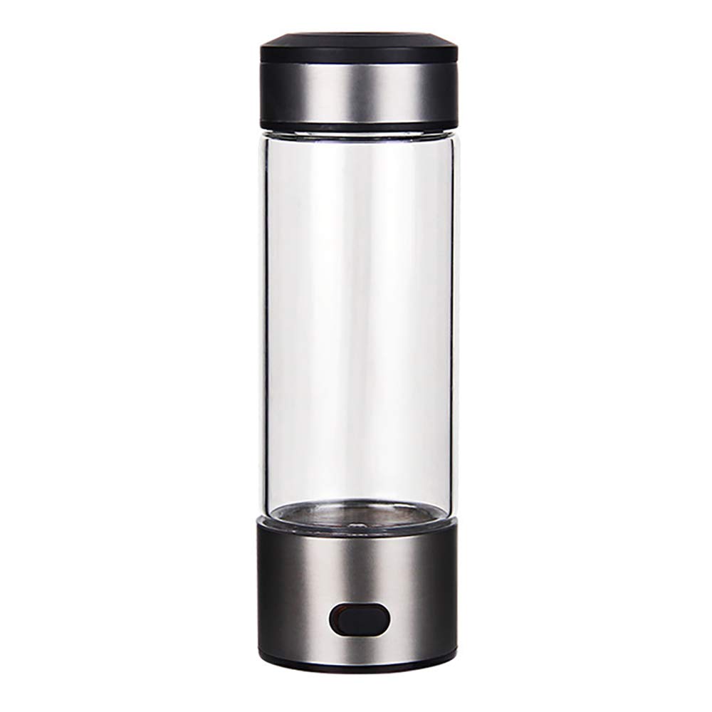 Premium Hydrogen-Rich Water Bottle - 700-1000ppb Hydrogen Generator Glass Cup, Improves Water Quality in 3 Minutes - Perfect for Home, Office & Travel Hydration Wellness