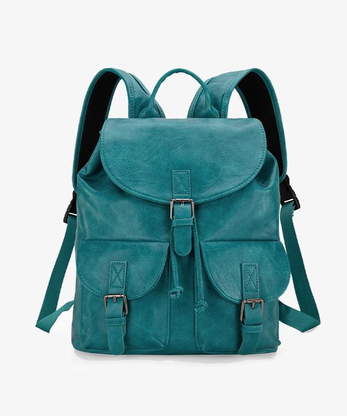Montana West Buckle Backpack for Women - Stylish Leather Backpack Purse with Adjustable Straps - Perfect for Work, Travel & Everyday Use