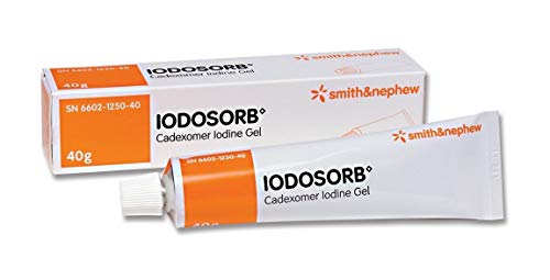 Smith & Nephew Iodosorb Wound Care Gel - 40g | Iodine-Based Antimicrobial Dressing for Chronic Wounds, Ulcers & Burns | Medical-Grade Wound Healing Solution for Home & Clinical Use