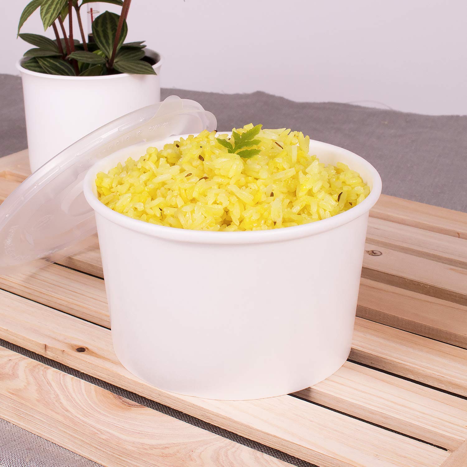 20oz (600 ct) White Paper Soup Bowls - Disposable Hot & Cold Food Containers for Soup, Noodles, Pasta, Snacks - Perfect for Restaurants, Catering, Parties, and Takeout (C-KDP20W)