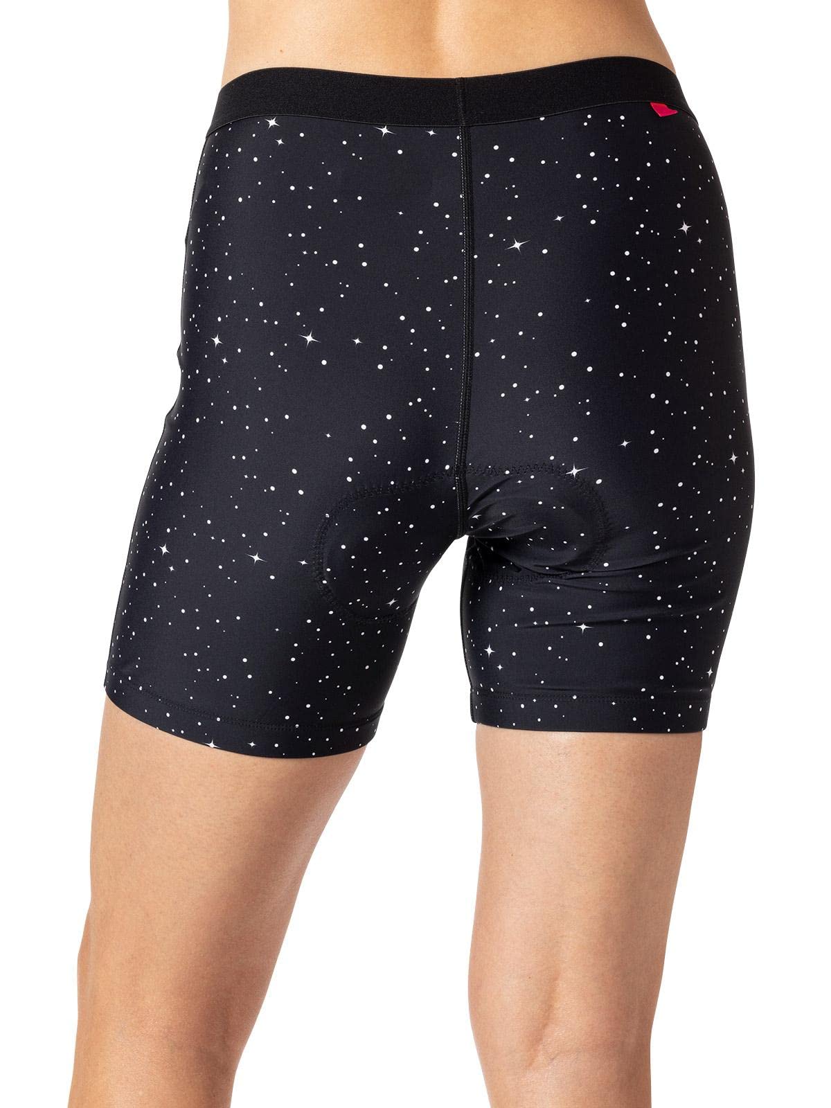 Women's Terry Bike Shorts with Padded Liner - Breathable Cycling Underwear for Biking, Spinning & Workouts - Comfortable Brief Style for Road & Indoor Cycling