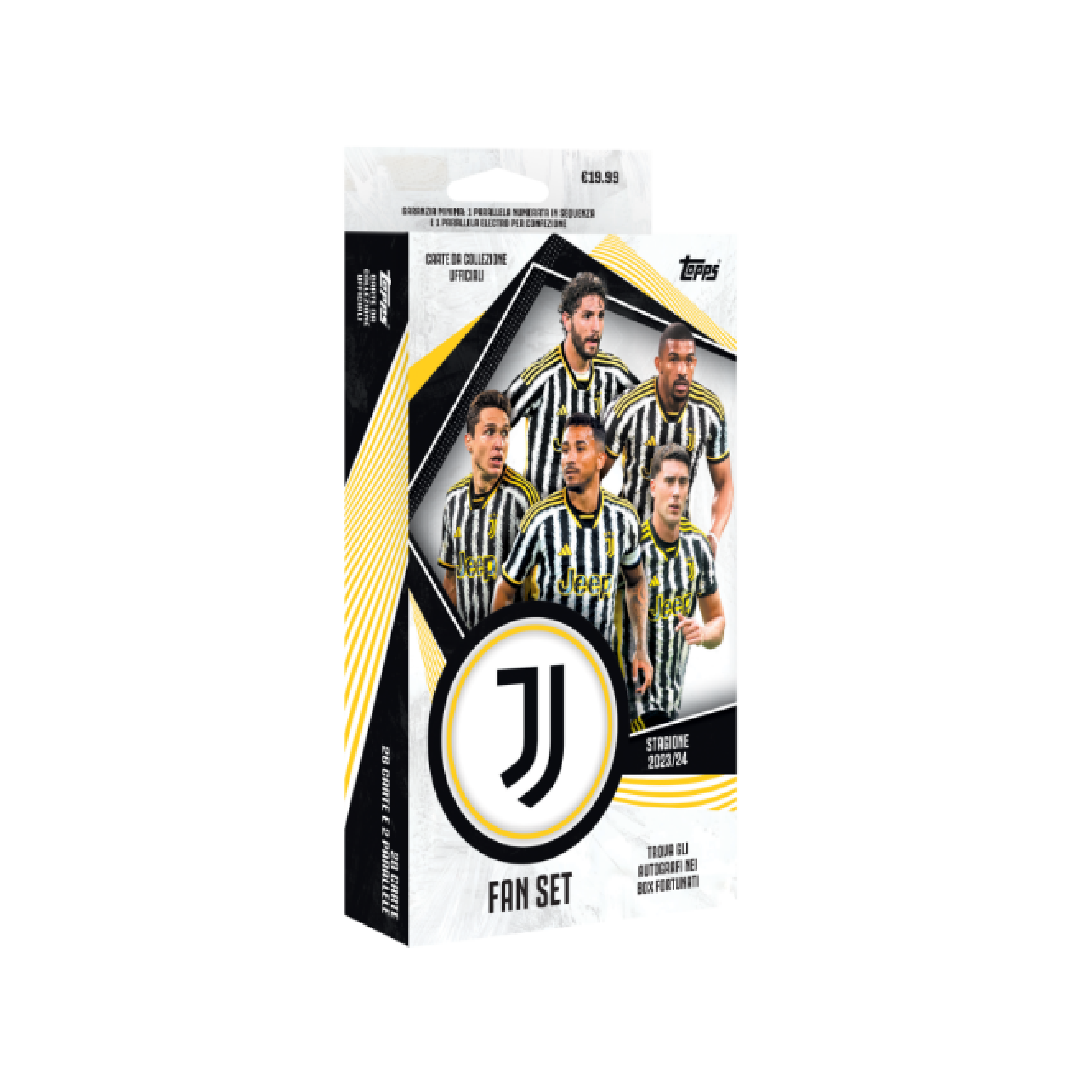 Official Topps Juventus 23/24 Fan Set - Collectible Soccer Trading Cards for Fans & Gift Ideas - Perfect for Match Days, Collections, and Sports Memorabilia Displays