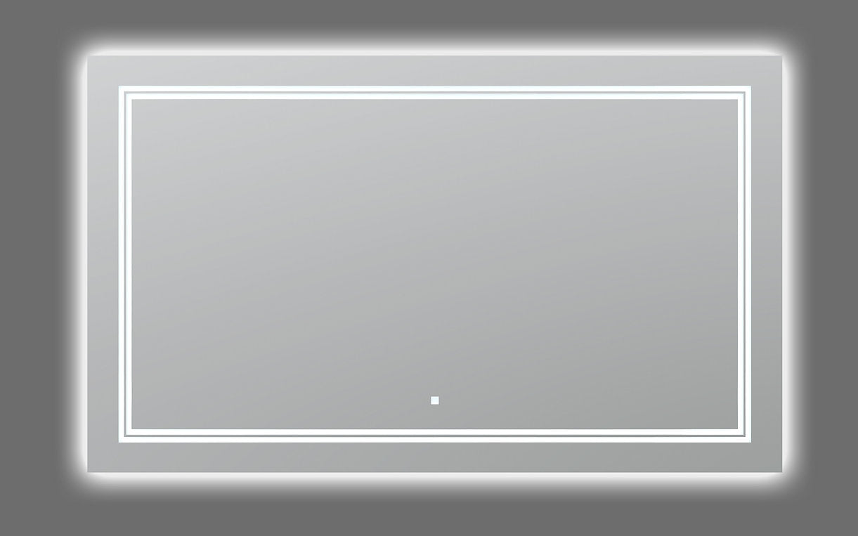 Aquadom SOHO 60x36 Inch LED Lighted Bathroom Mirror with Anti-Fog - Modern Vanity Mirror for Makeup & Shaving - Perfect for Bathrooms, Bedrooms & Dressing Rooms