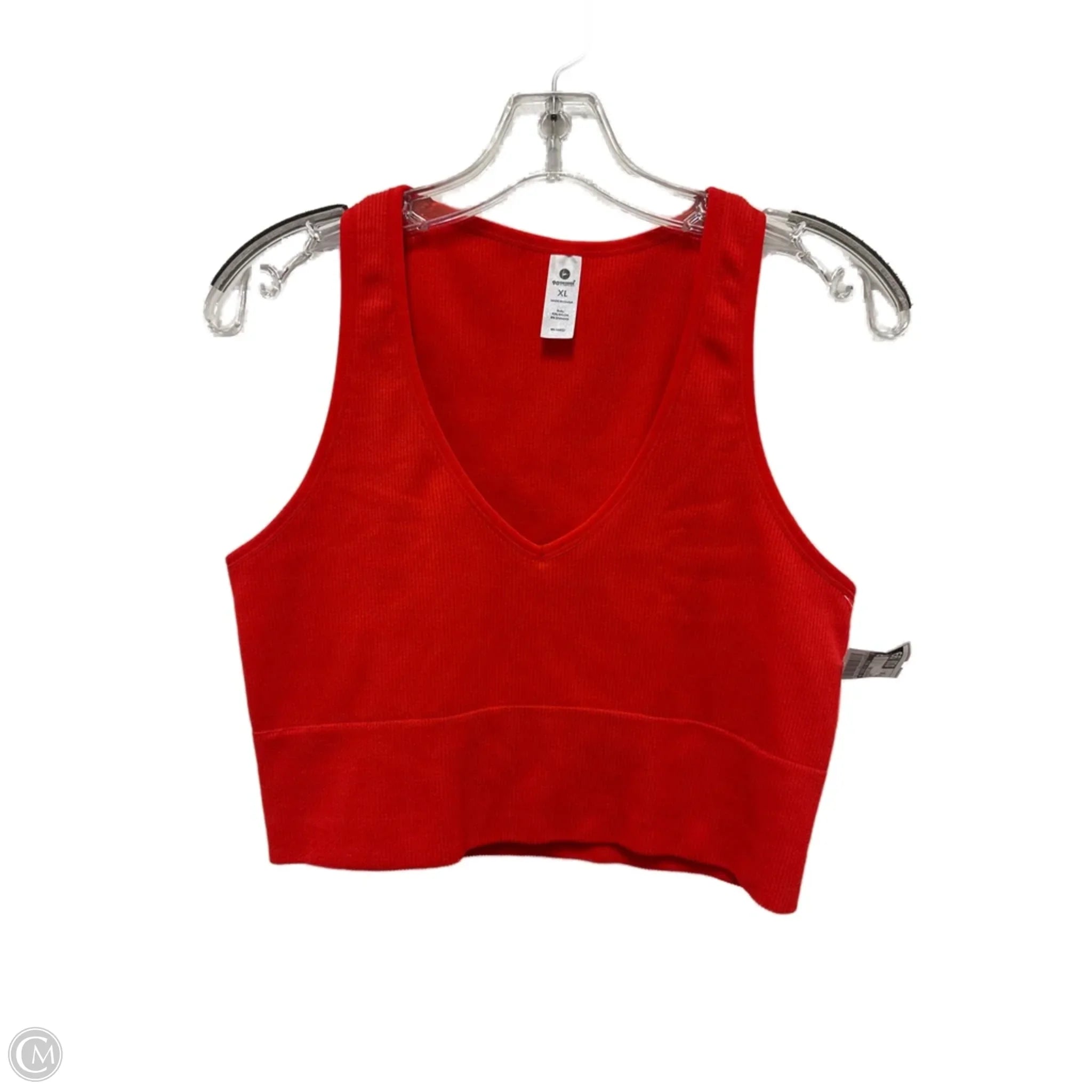 90 Degrees By Reflex Women's Athletic Sports Bra - Red, Size XL - Perfect for Yoga, Running & Gym Workouts